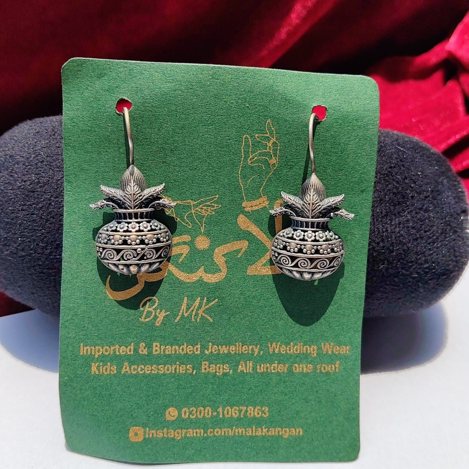 Oxidized Kalash Drop