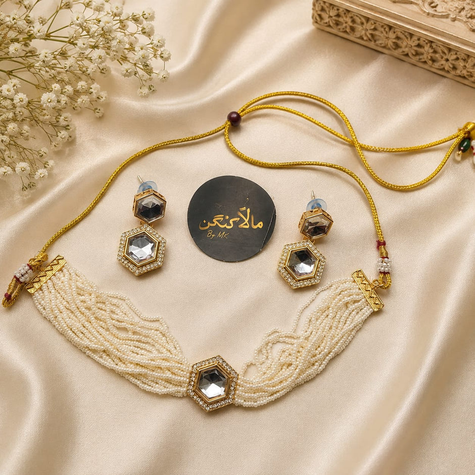 Pearl Mirror Choker