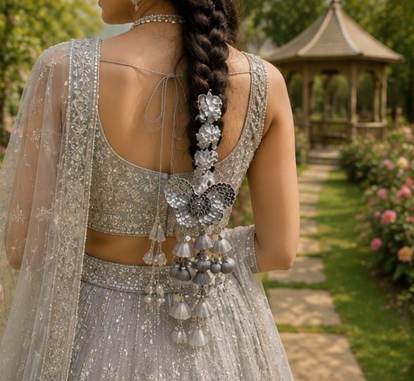 Silver Butterfly Tassel Paranda