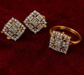 Gold Plated Kundan Necklace Set