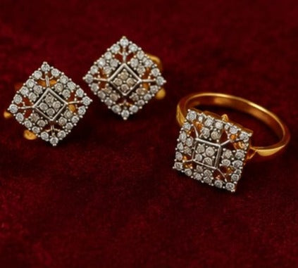 Gold Plated Kundan Necklace Set
