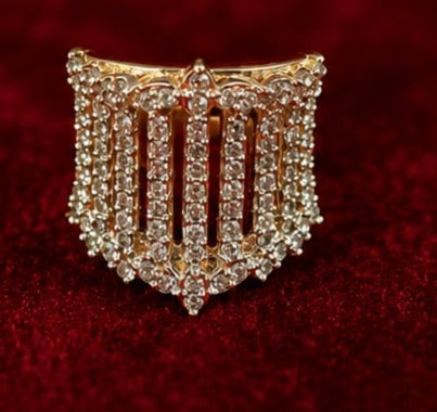 Gold Crystal Ring