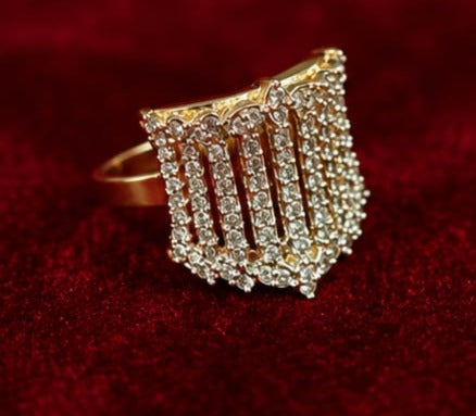 Gold Crystal Ring