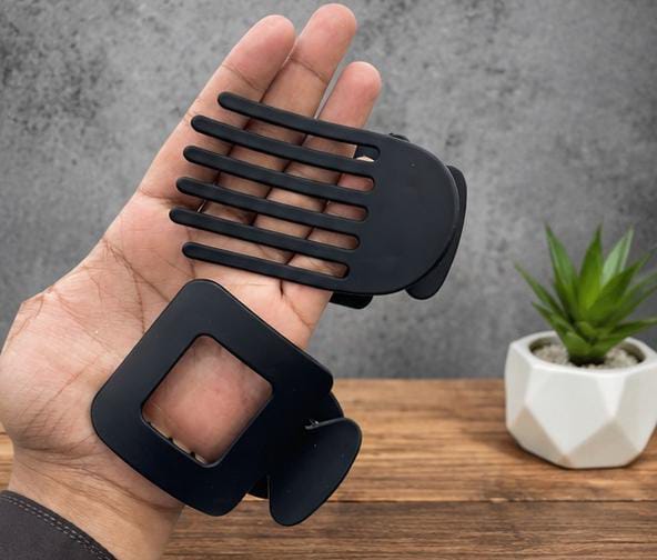 Black Hair Claw Clip Set