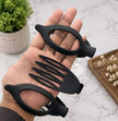 Matte Black Hair Claw Clip