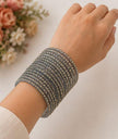 Gray Raindrop Bangles