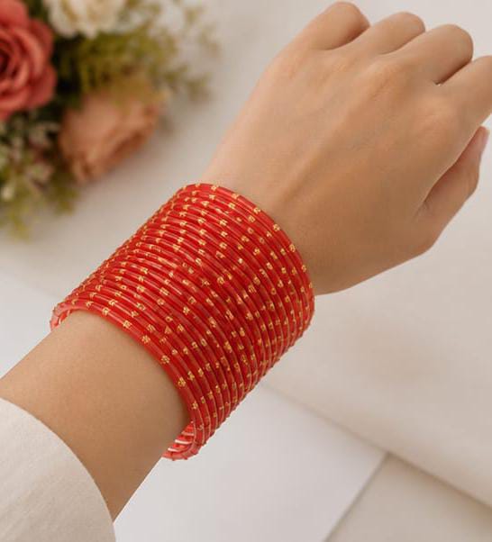 Dark Orange Rainbow Bangles