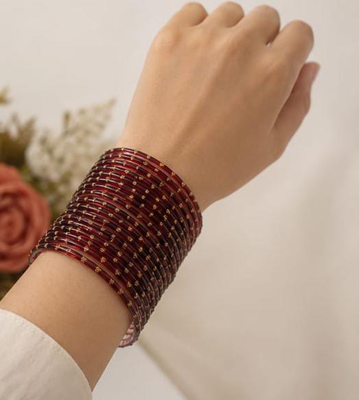 Mehroon Rainbow Bangles