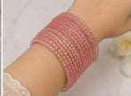 Raindrop Pink Bangles