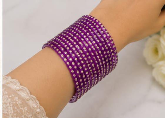 Raindrop Purple Bangle