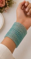 Raindrop Sky Blue Bangles