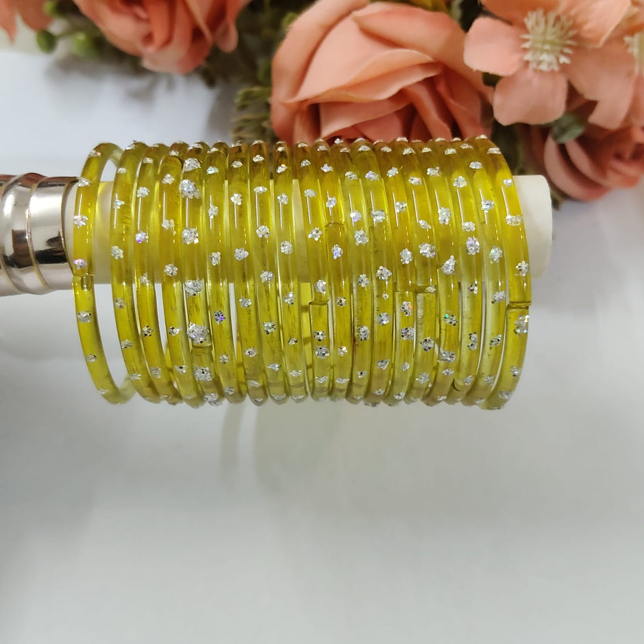Kids Yellow Rainbow Bangles