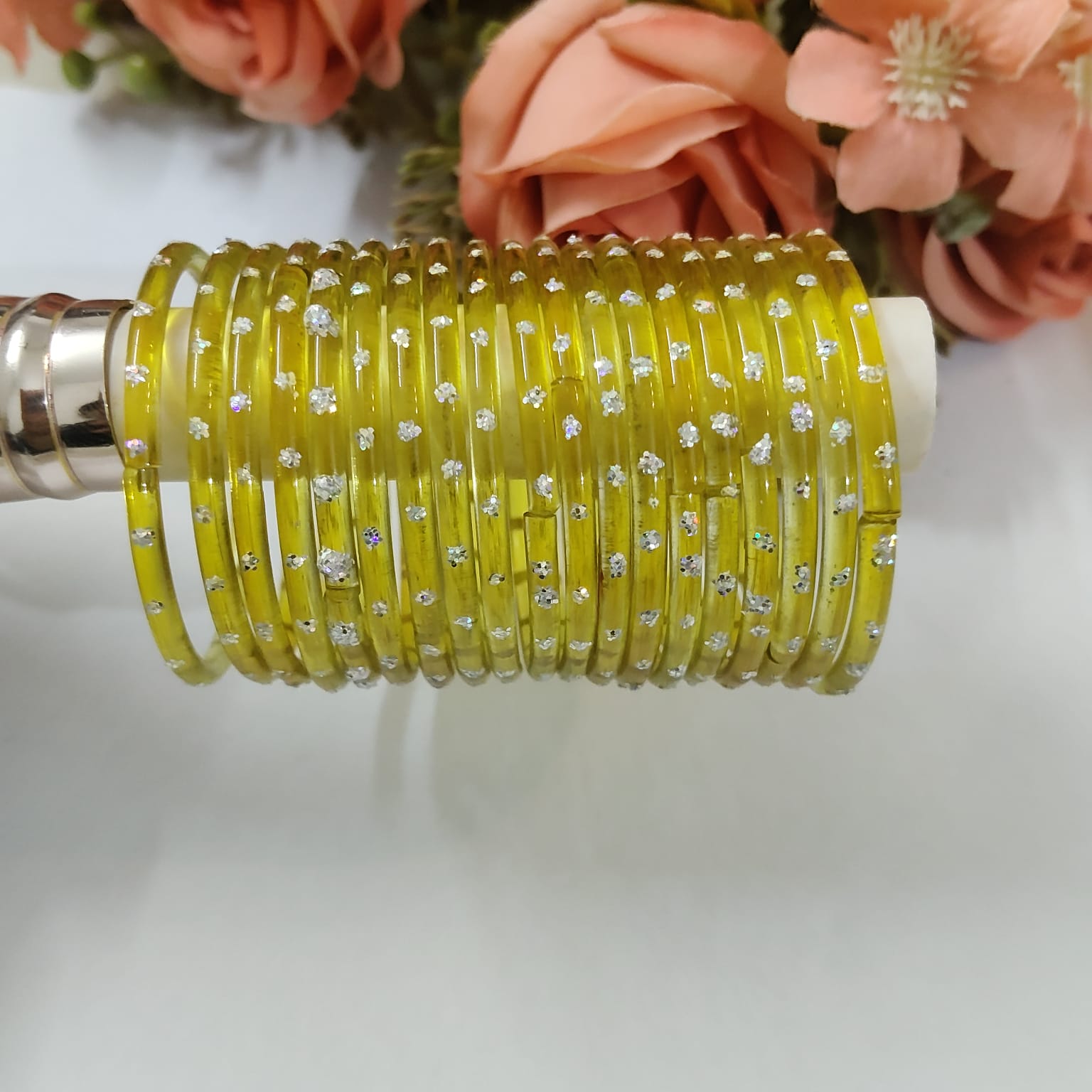 Kids Yellow Rainbow Bangles