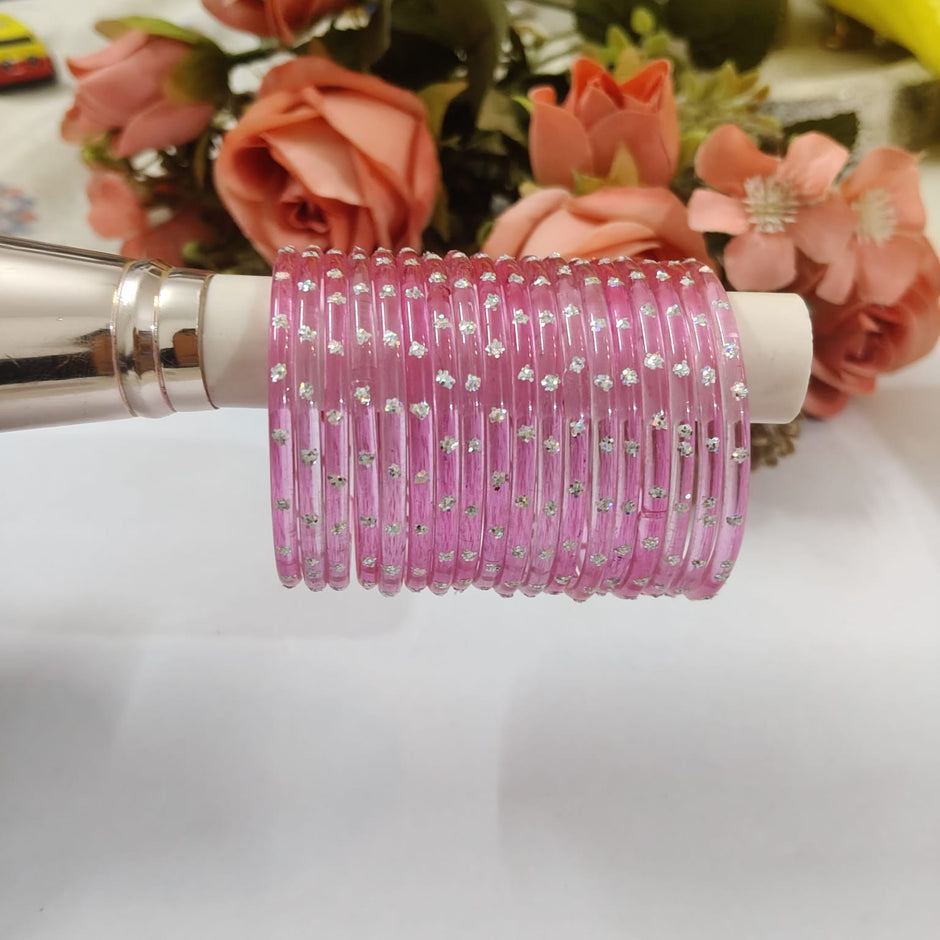 Kids Pink Rainbow Bangles