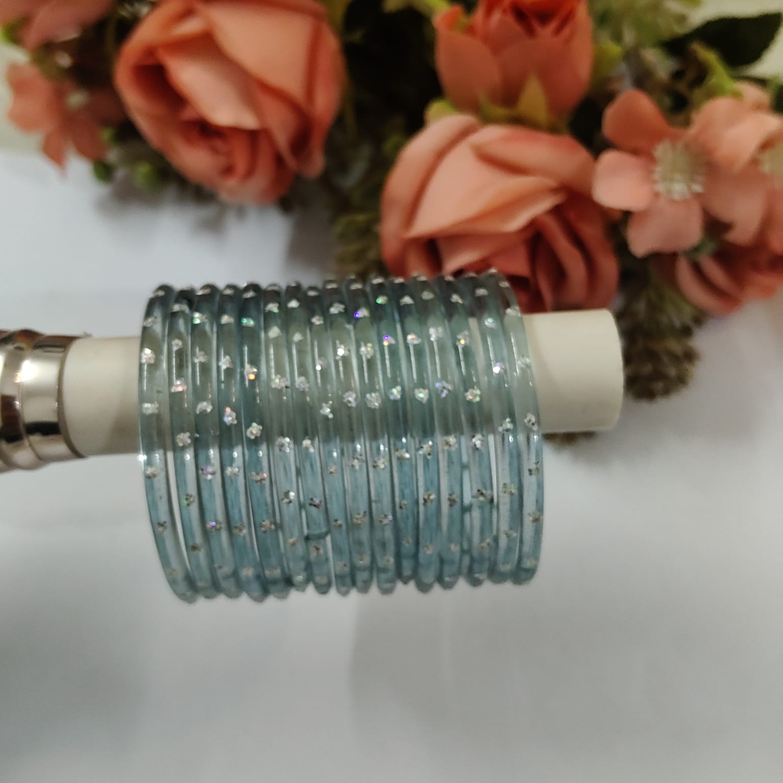 Kids Rainbow Gray Bangles