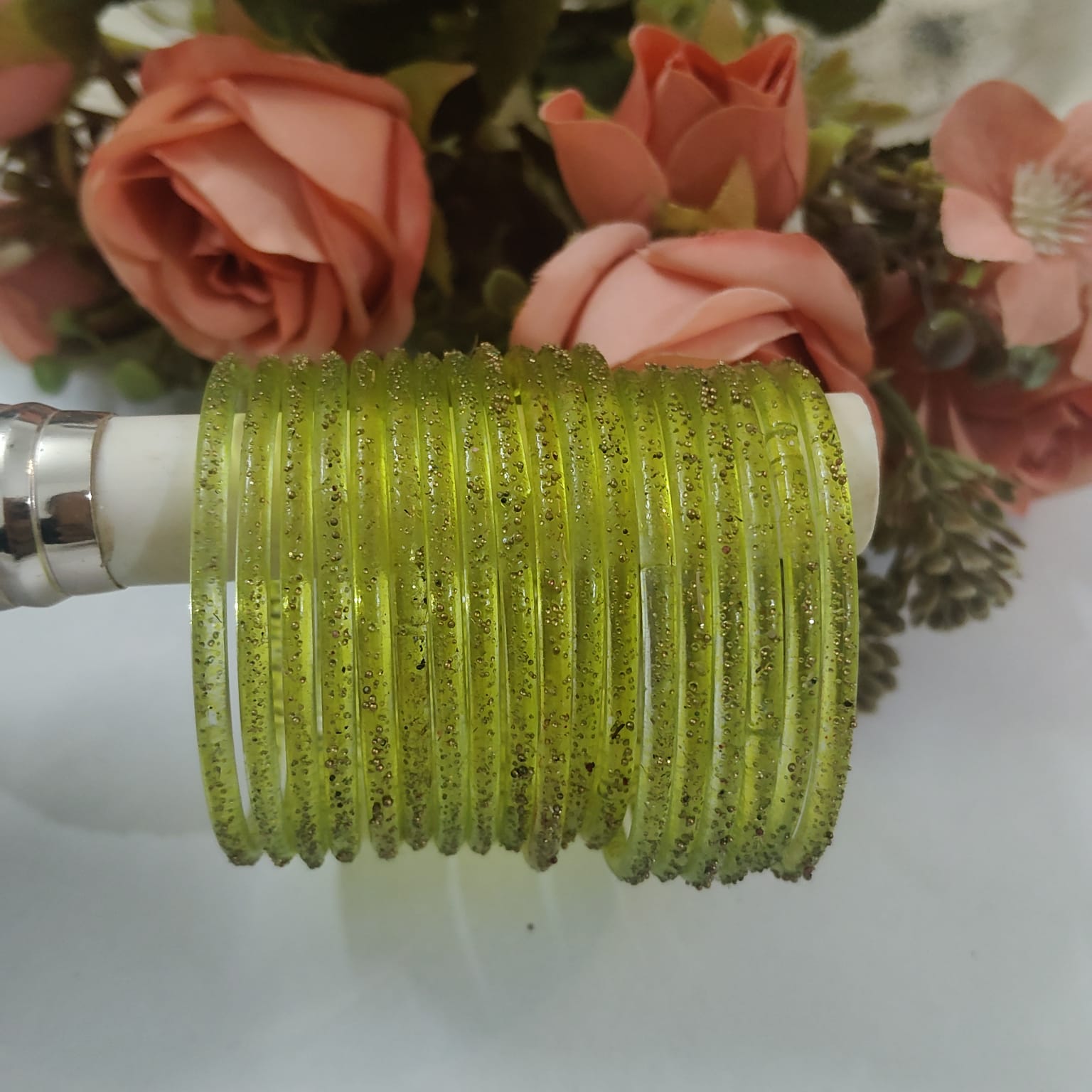 Kids Yellow Raindrop Bangles