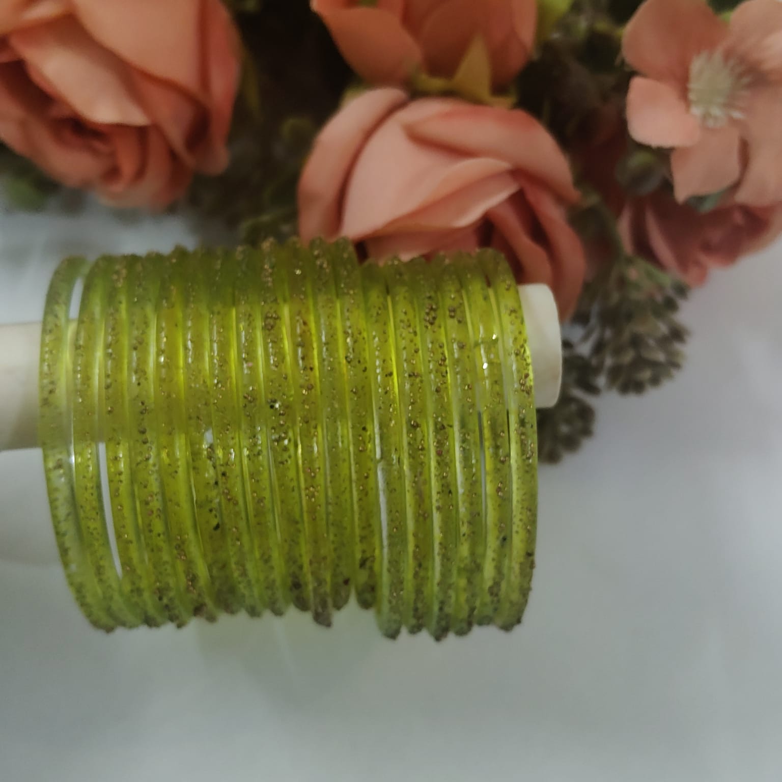 Kids Yellow Raindrop Bangles