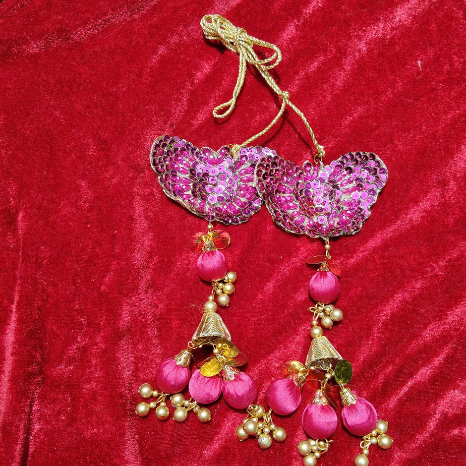 Pink Butterfly Tassel