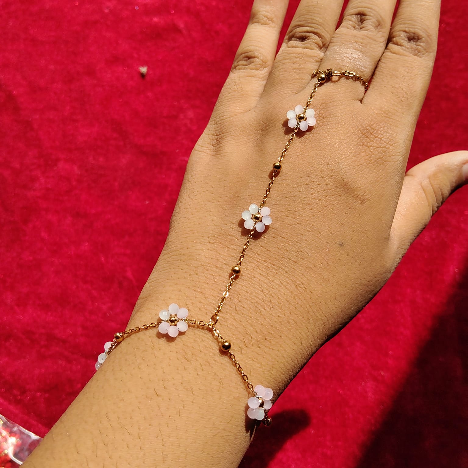 White Tulip  Bracelet