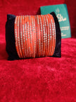 Kanch Orange Bangles