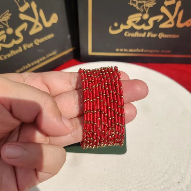 Red Beads Bangles