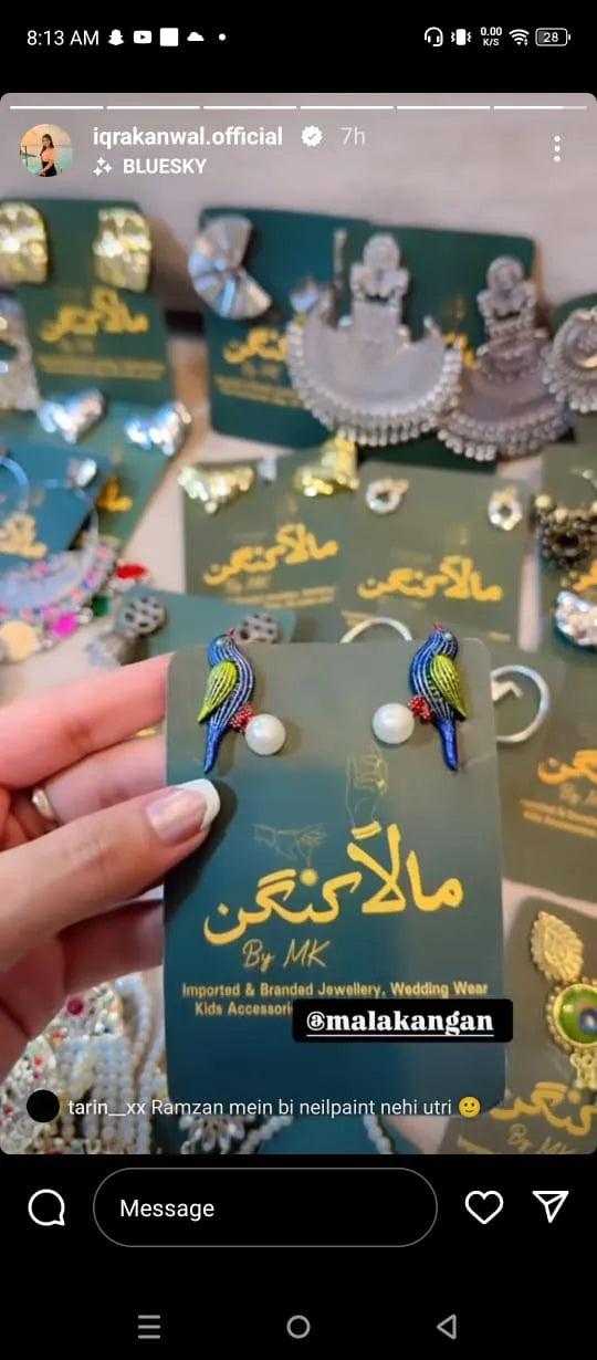 Multi Bird earring