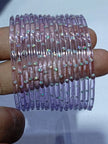 Light purple  rain drop Glass Bangles