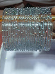 Gray rain drop Glass Bangles