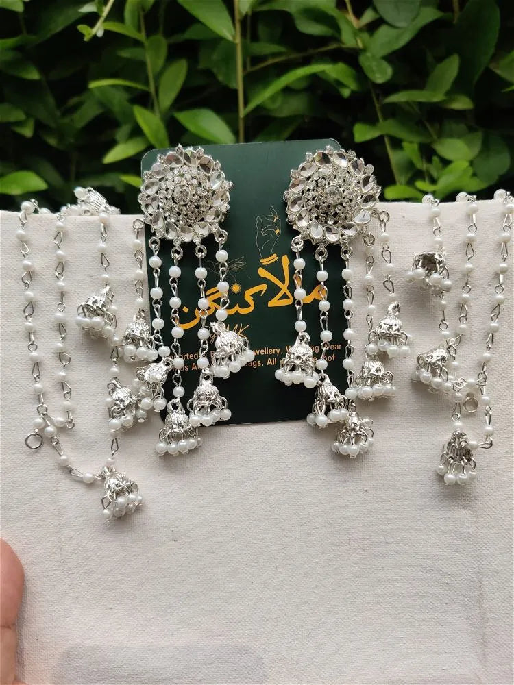 Bahubali silver jhumkae