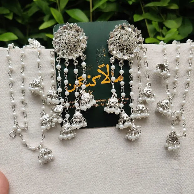 Bahubali silver jhumkae