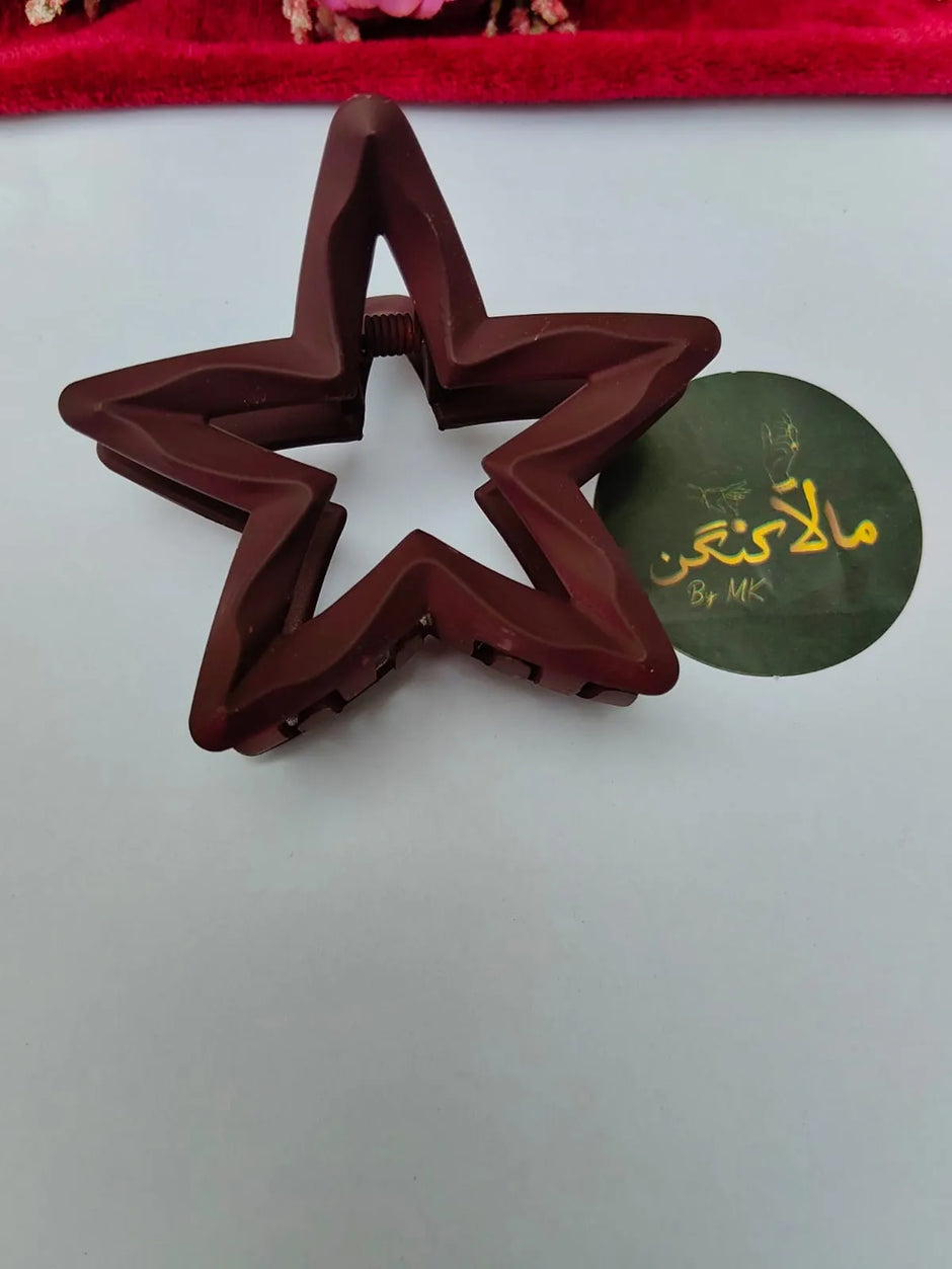 Mehroon Star HairClip