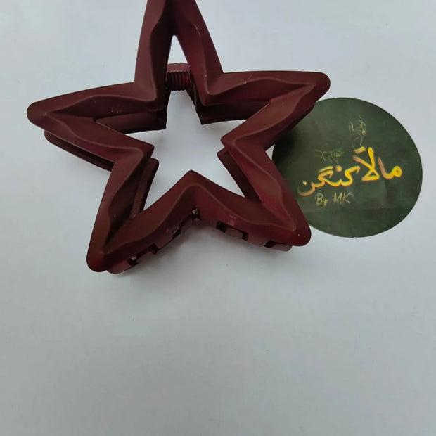 Mehroon Star HairClip