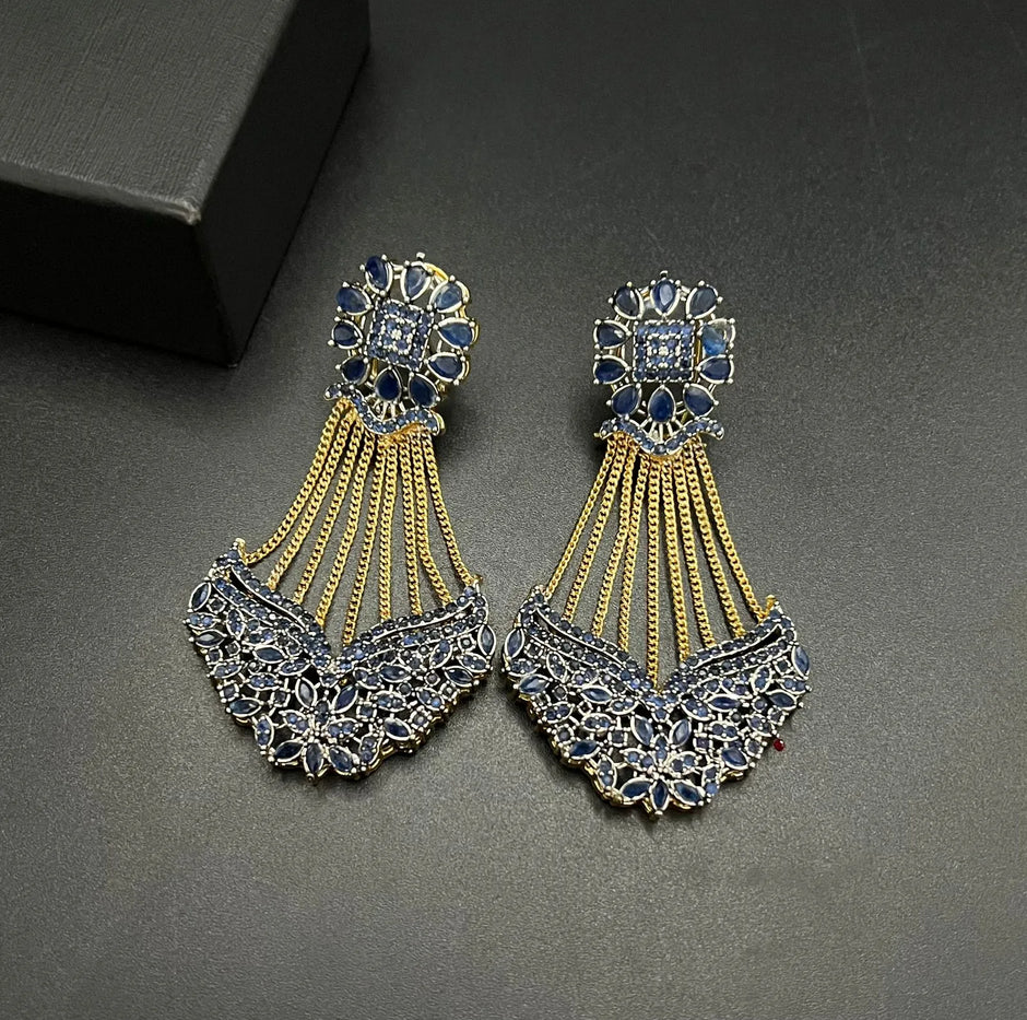 Blue Designer Earring