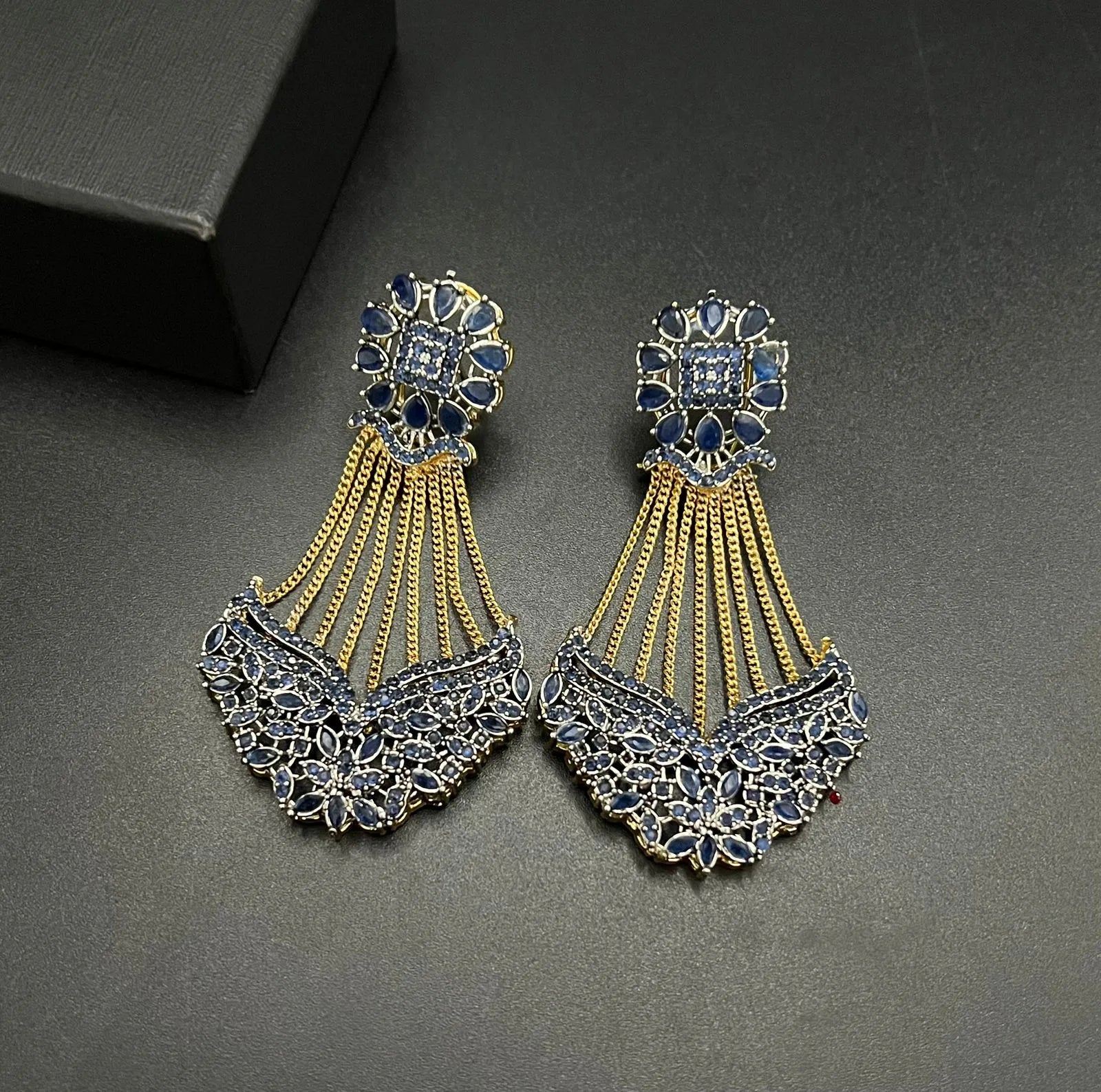 Blue Designer Earring