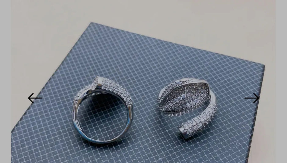 Silver open ring