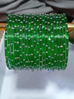 Green rain drop Glass Bangles