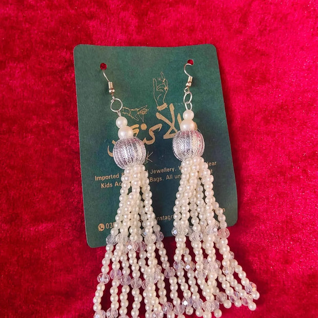 Pearl Gota Earrings