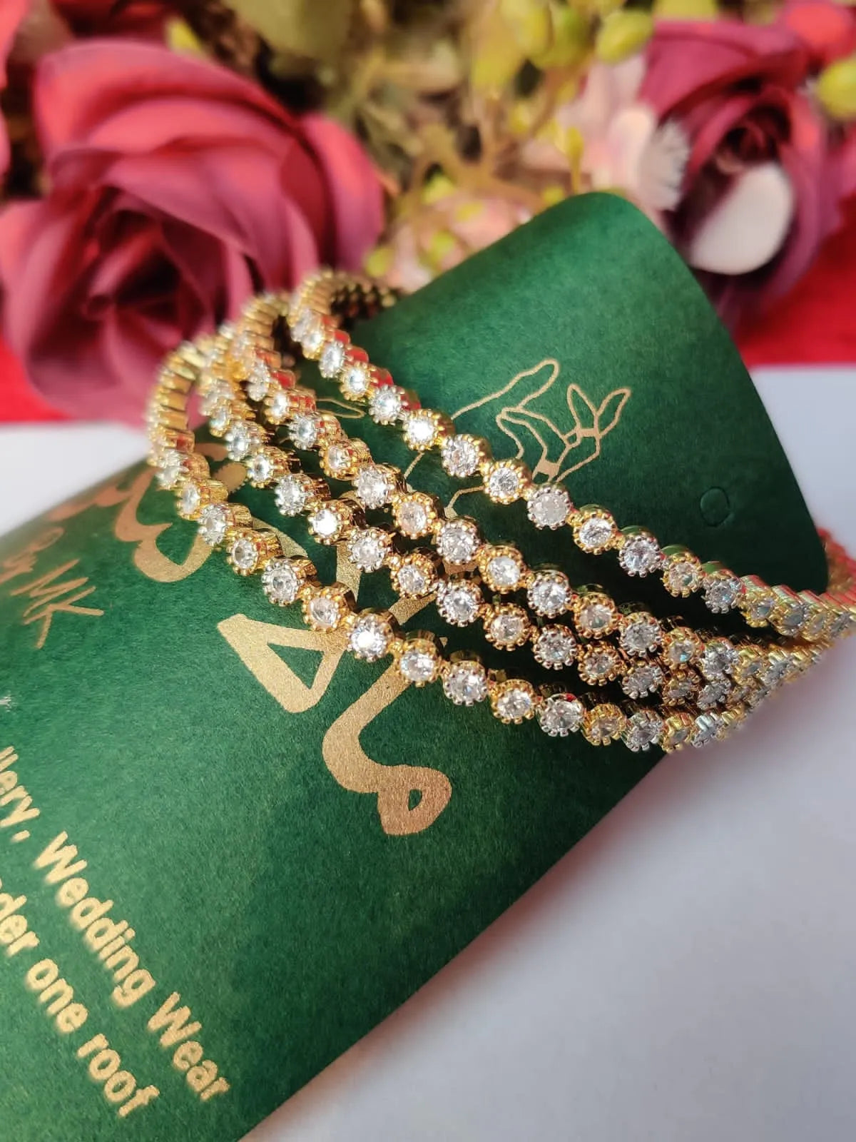 One Carat Golden Bangle