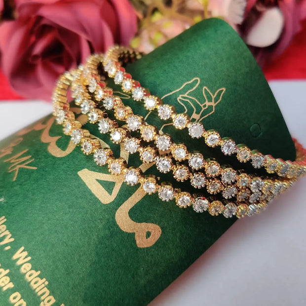 One Carat Golden Bangle