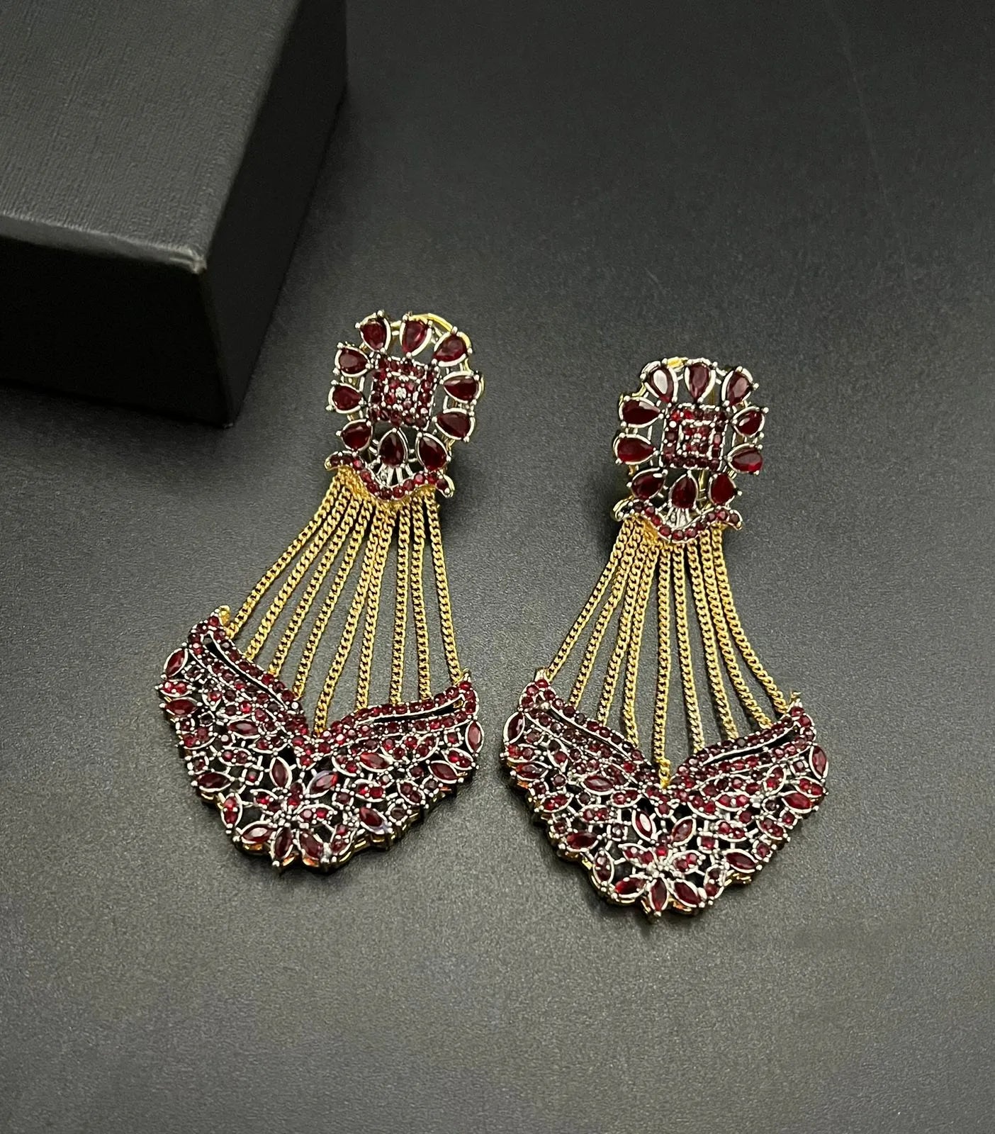 Red Designer Earring