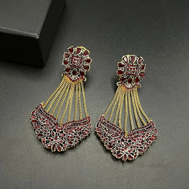 Red Designer Earring