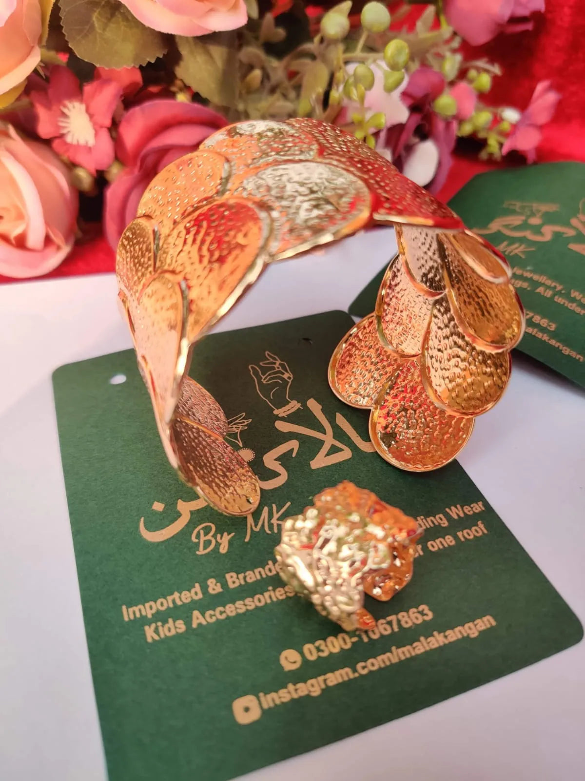 Golden Bracelet Ring