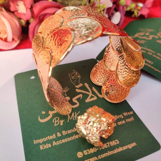 Golden Bracelet Ring